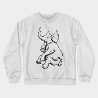 A Levity of Animal: Elephant in the Room Crewneck Sweatshirt